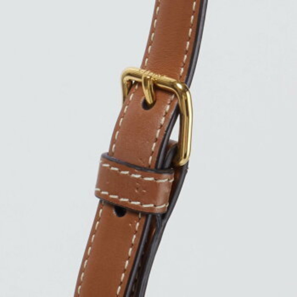 Celine Bouzas Claire Triomphe Canvas Calfskin Shoulder Bag - Picture 9 of 13
